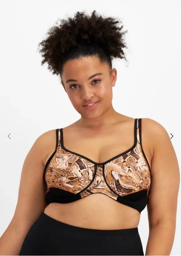 4 x Berlei Electrify Underwire Non-Contour Print Bra Brown Multi Y556wp