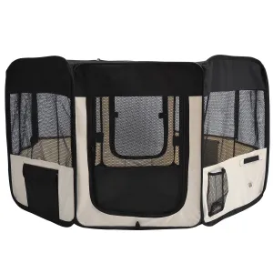 49.2-inch Soft Pet Playpen Folding Tent Kennel Puppy, Cat