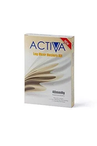 Activa British Standard Leg Ulcer Hosiery Kit, Small, Sand/White