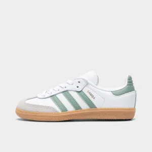 adidas Children's Samba OG Footwear White / Silver Green - Gum