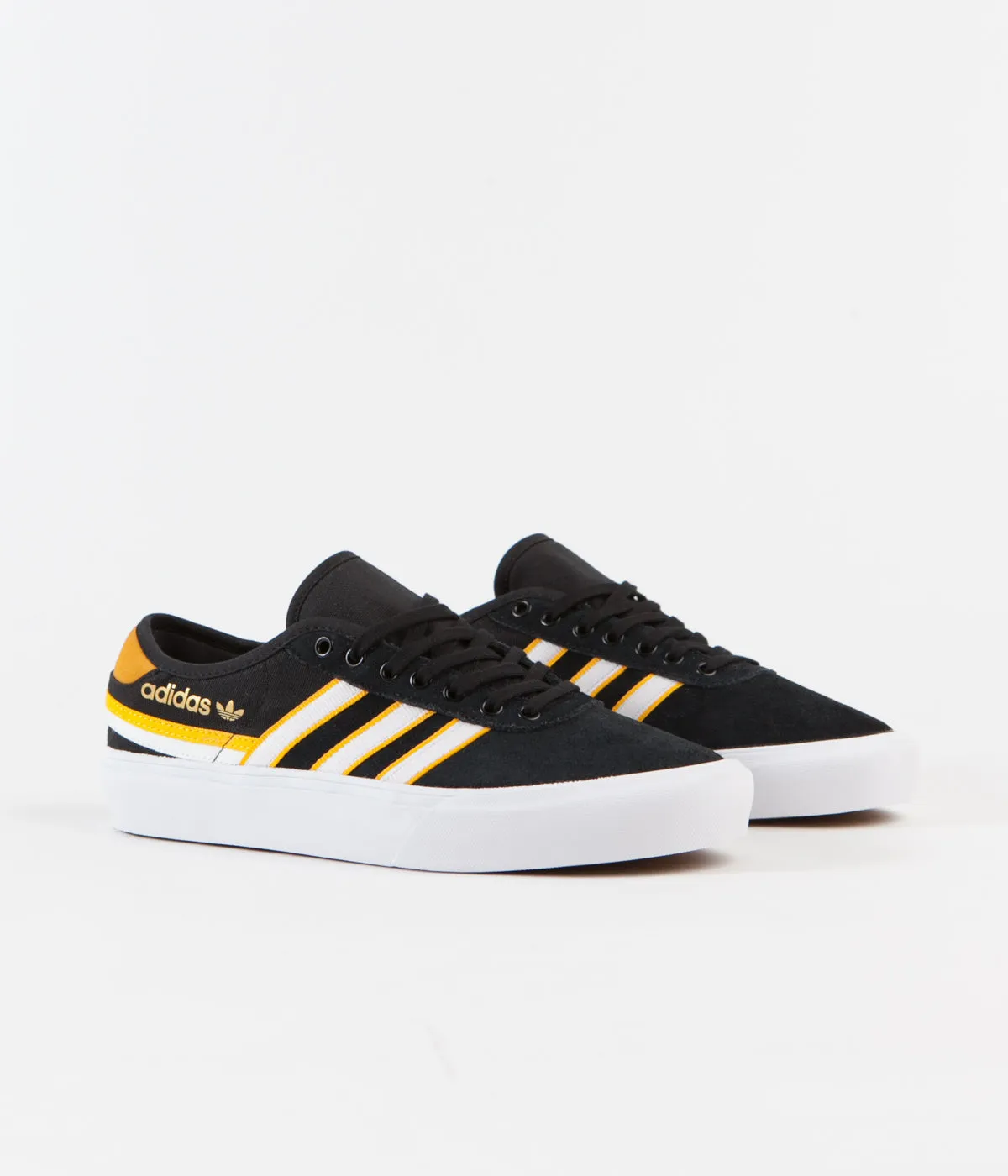 Adidas Delpala Premiere Shoes - Core Black / White / Crew Yellow