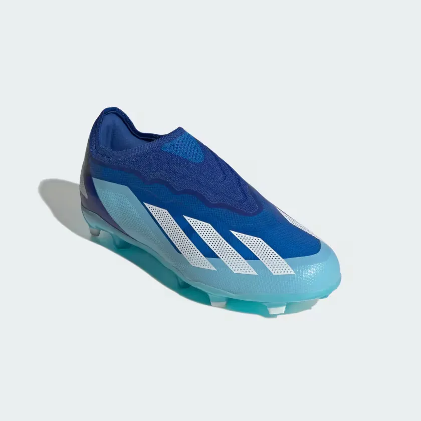 Adidas JR X Crazyfast .1 LACELESS FG- Bright Royal / Cloud White / Solar Red