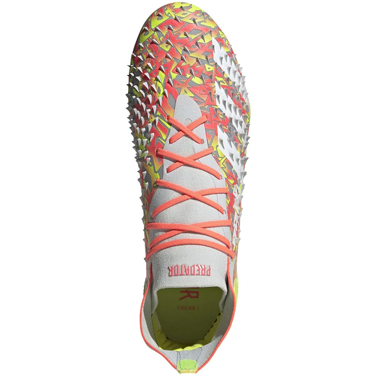 Adidas Predator Freak . 1 FG - CLEAR GREY/FTWR WHITE/SOLAR YELLOW