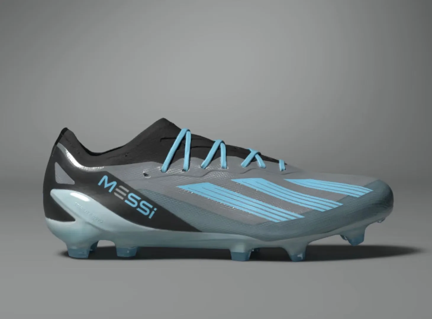 adidas X CrazyFast Messi.1 Firm Ground Soccer Cleats IE4079 Silver/Blue/Black