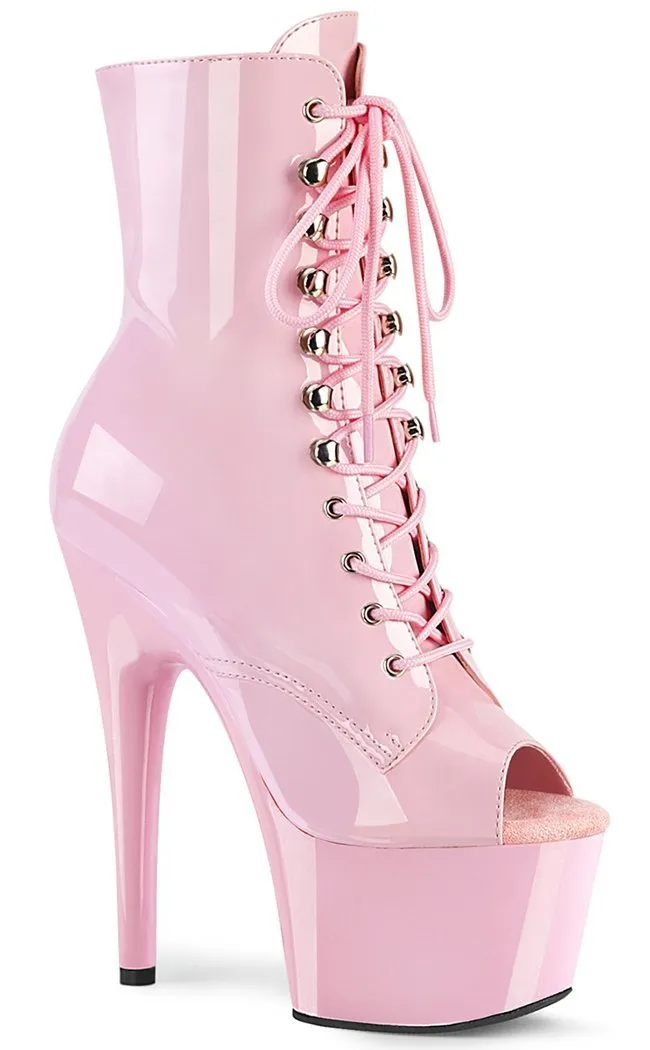 ADORE-1021 Baby Pink Ankle Boots