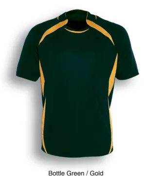 Adult Sports Soccer Jersey - Bottle Green/Gold