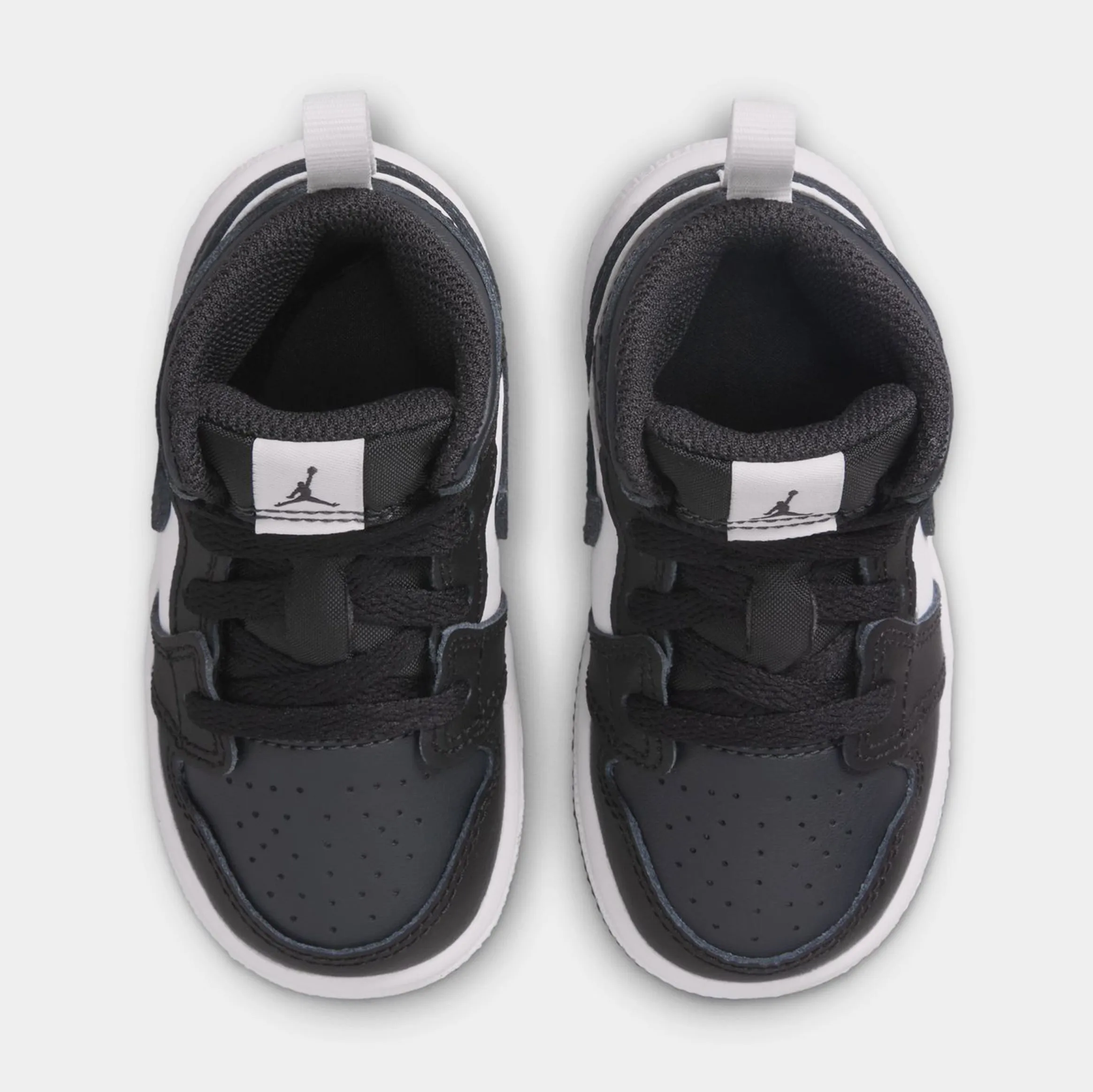 Air Jordan 1 Mid Infant Todldler Lifestyle Shoes (Black/Off Noir/Summit White)