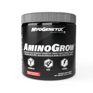 Aminogrow® EAA | ADVANCED INTRA WORKOUT ESSENTIAL AMINO ACIDS FORMULA | 60 SERVINGS | TROPICAL FRUIT PUNCH | Powder Form Essential Amino Acids |…