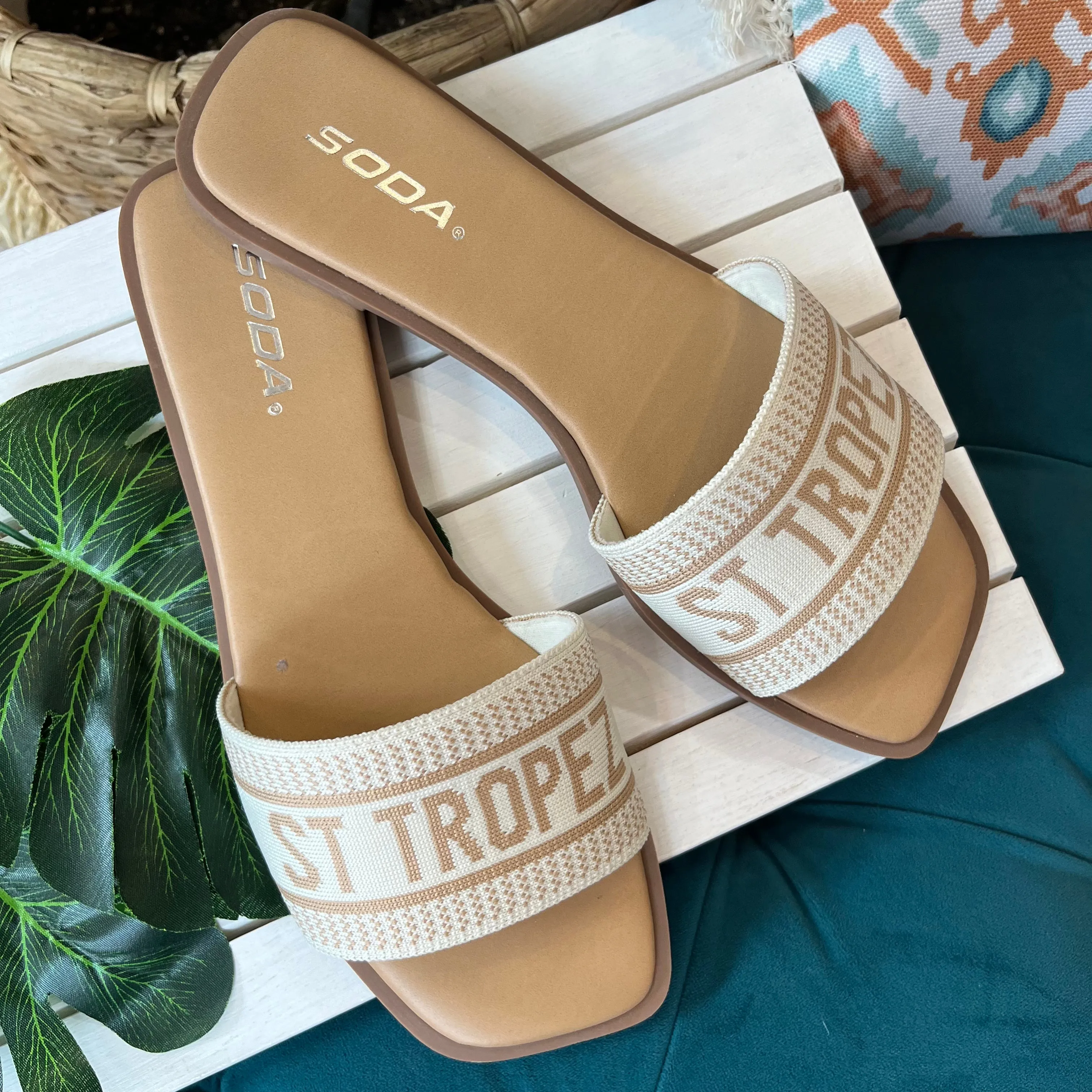 Around the World Square Toe Sandals