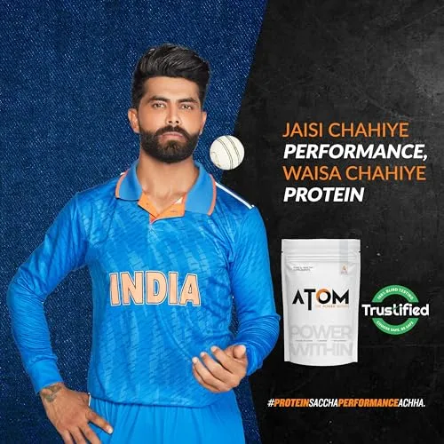 AS-IT-IS ATOM Whey Protein Isolate 4kg | 30g protein, 6.1g BCAA & 13g EAA | Ultra Pure-Fast Acting Protein | Double Rich Chocolate Flavor