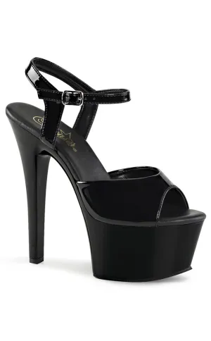 ASPIRE-609 Black Patent Heels