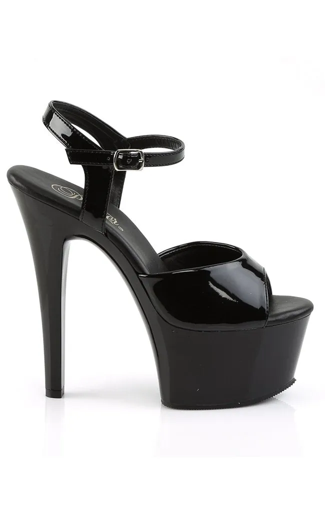 ASPIRE-609 Black Patent Heels