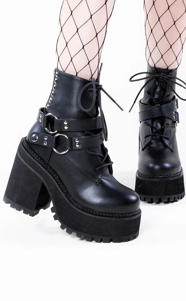 ASSAULT-101 Black Combat Boots