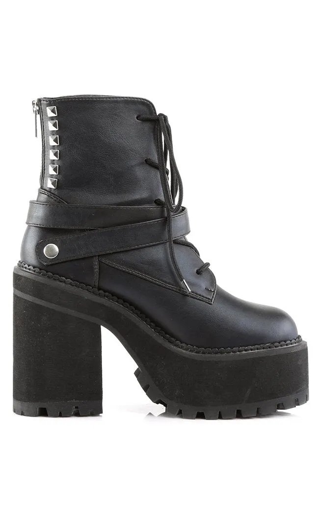 ASSAULT-101 Black Combat Boots