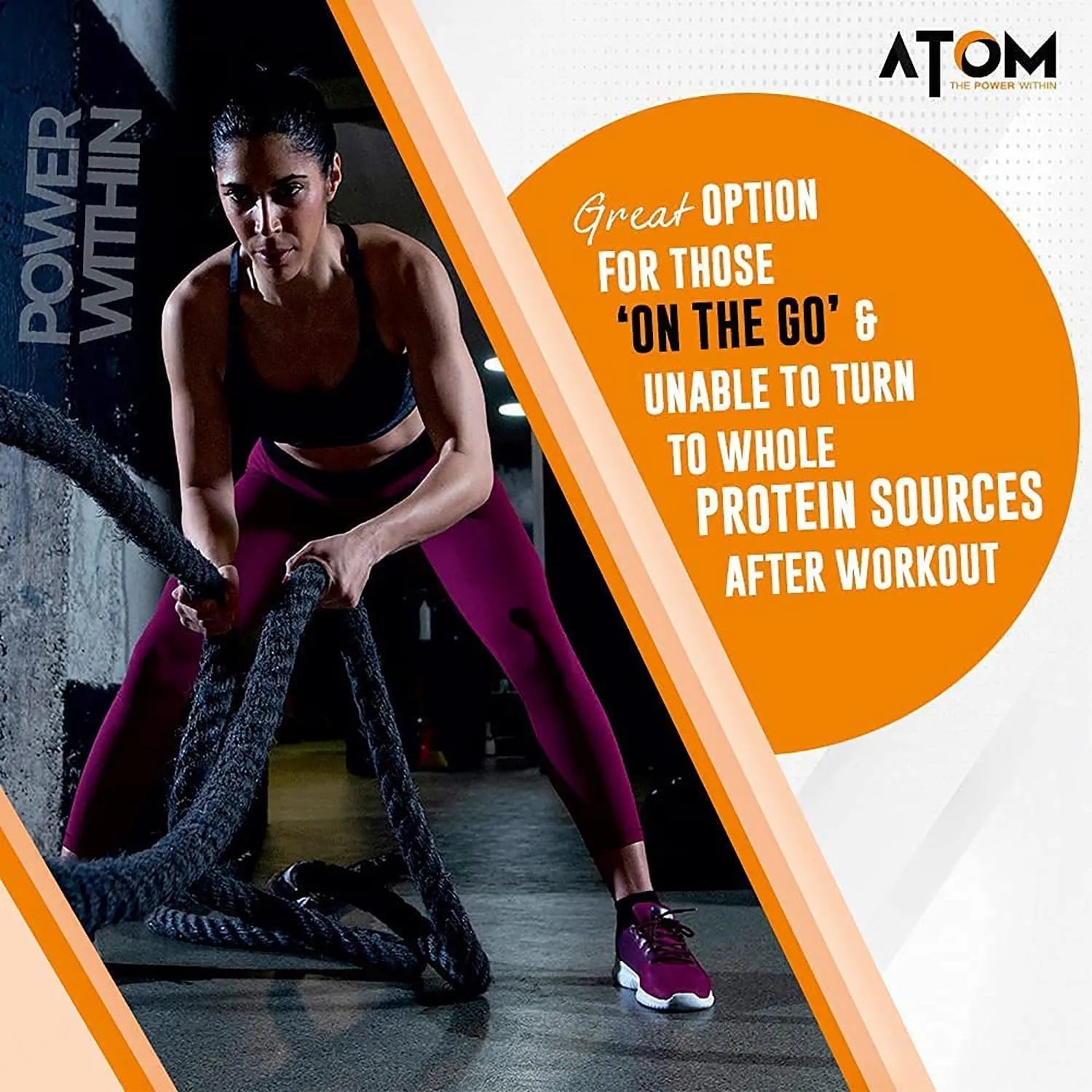 Atom Whey Protein Enzyme blend | 1kg | Kesar Kulfi