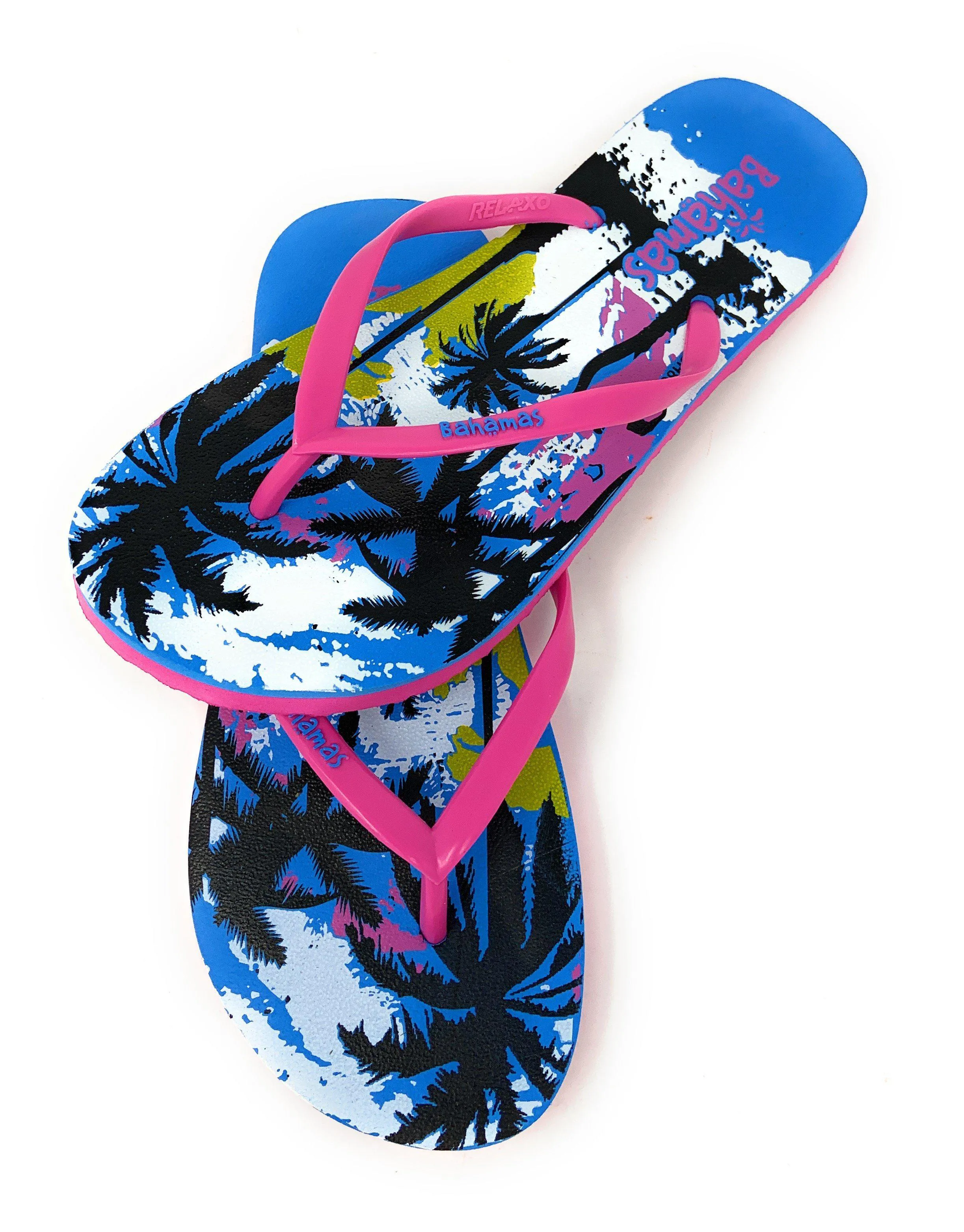 Bahamas Flip Flops Sandals Slippers for Women with Summer Fun Prints