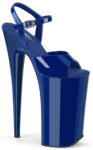 BEYOND-009 Royal Blue Patent 10 Inch Heels