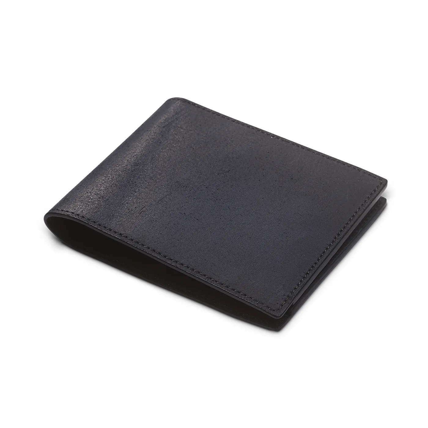 Billfold Wallet Black Rough-Out Suede