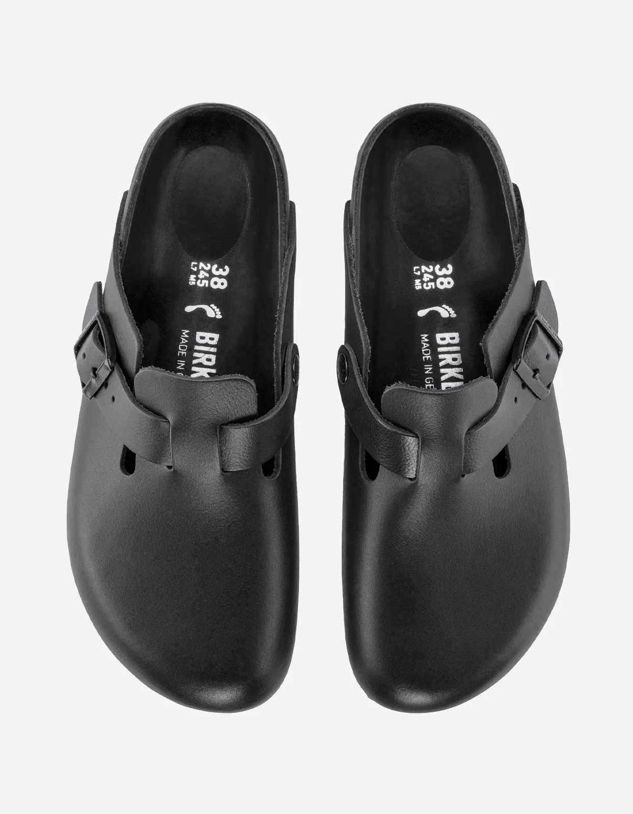 Birkenstock Boston Natural Leather Black