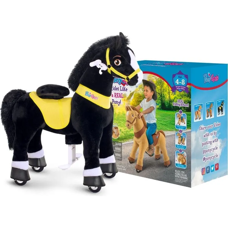 Black Ride-On Horse - Ages 3-5