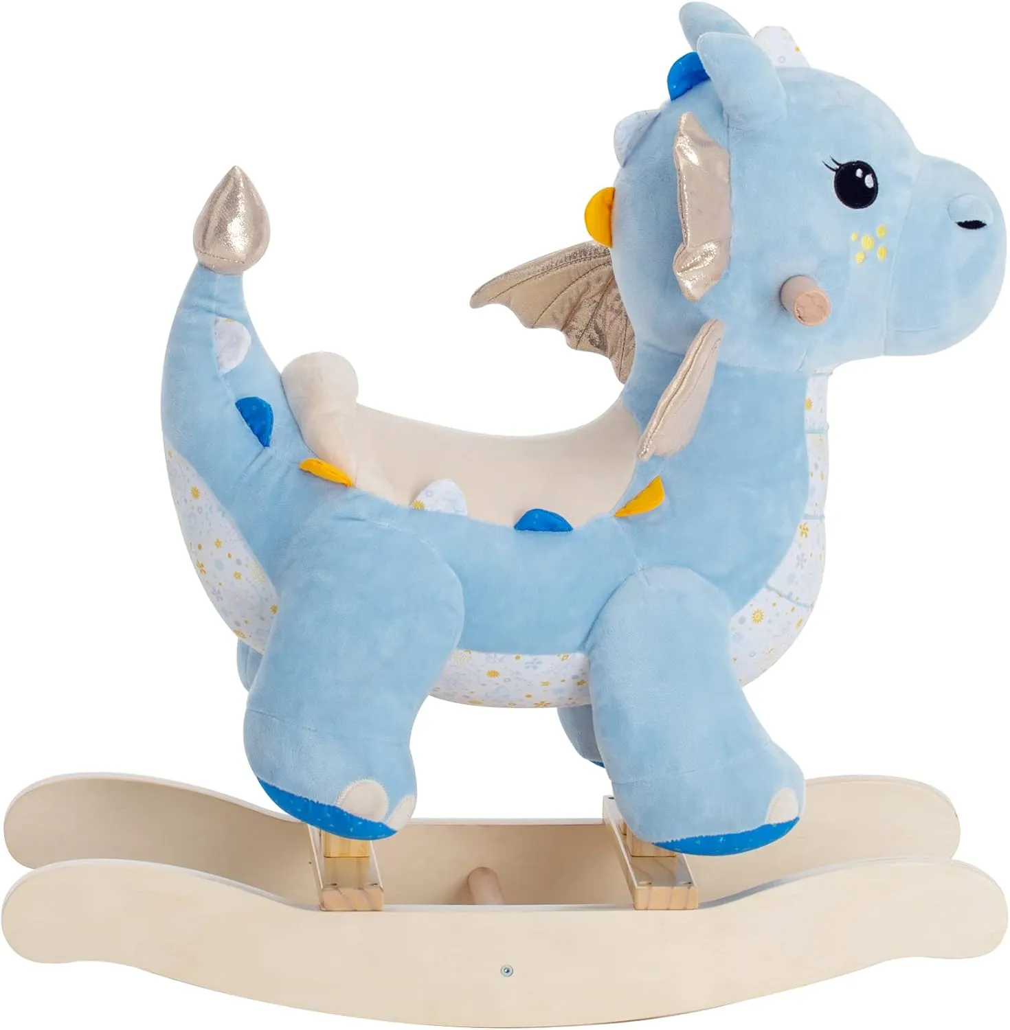 Blue Dragon Rocking Horse for Toddlers 12 Months  Plush Stuffed Toy