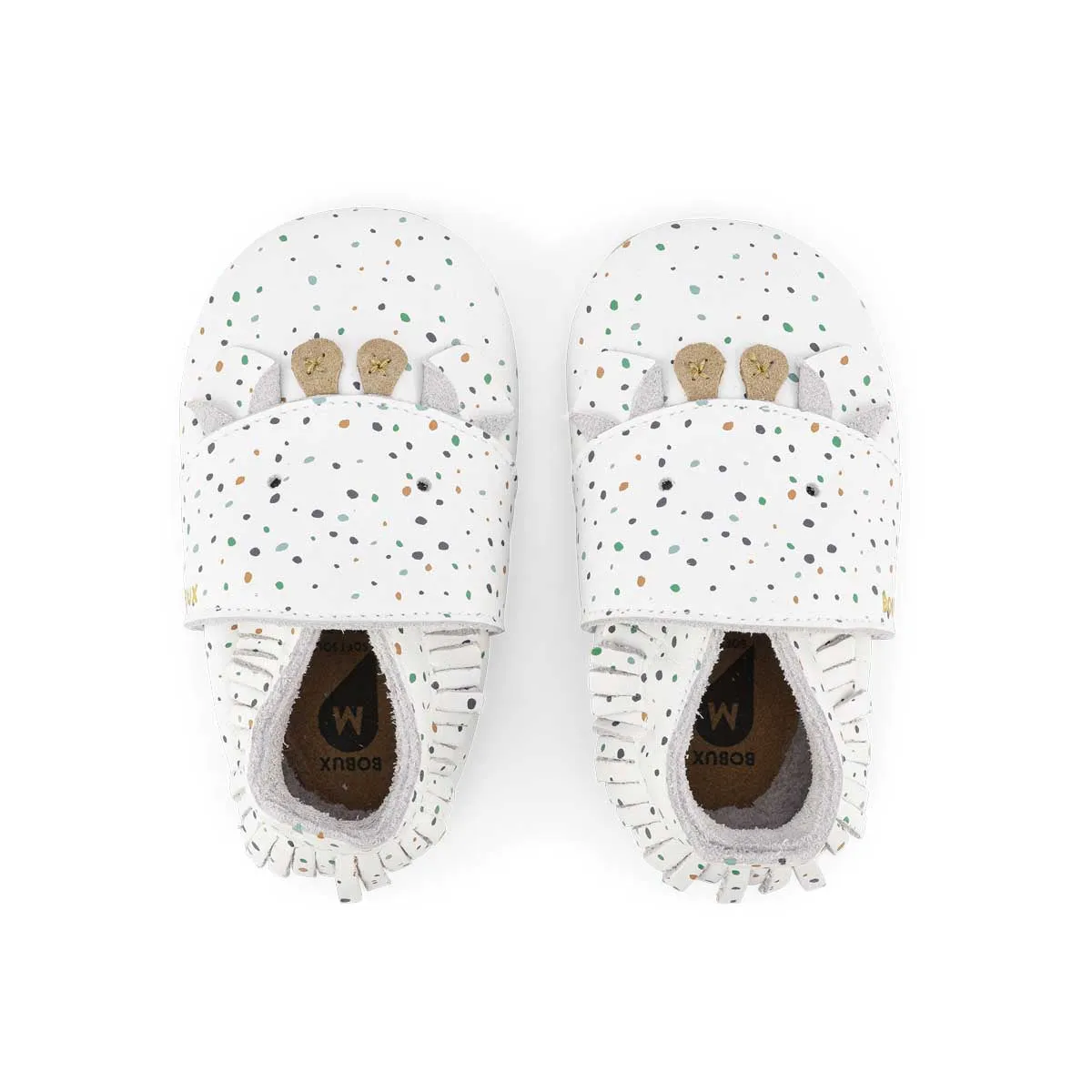 Bobux Soft Sole - Freckles - White