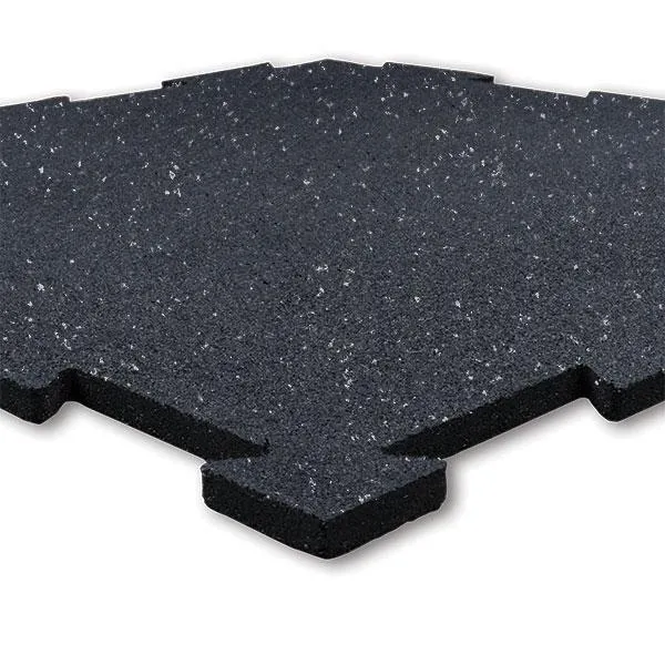 Body Solid Tools Interlocking Rubber Flooring Gray Speck