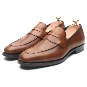 'Bray' Brown Leather Loafers UK 6 F