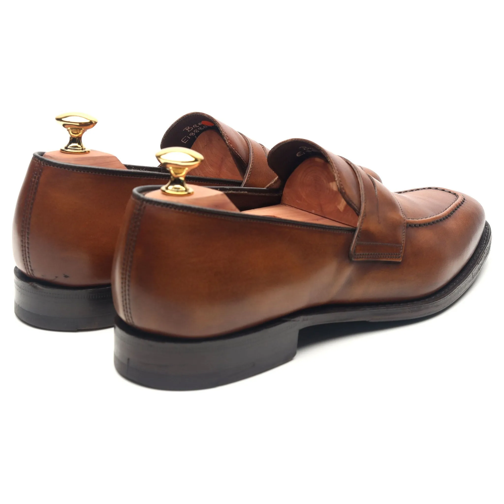 'Bray' Brown Leather Loafers UK 6 F