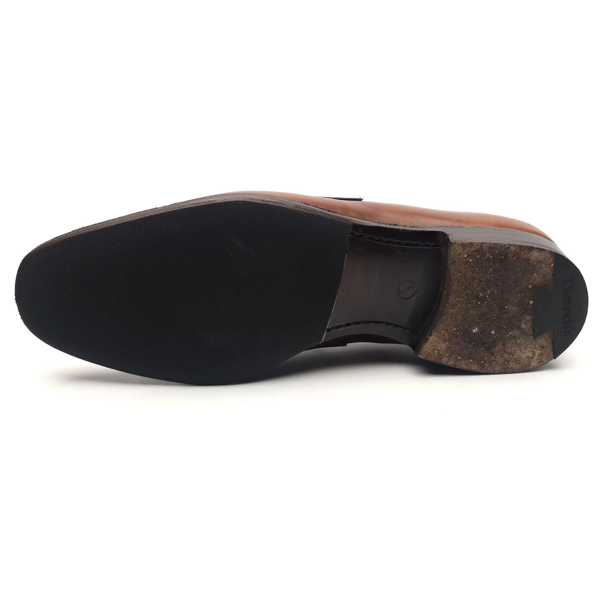 'Bray' Brown Leather Loafers UK 6 F