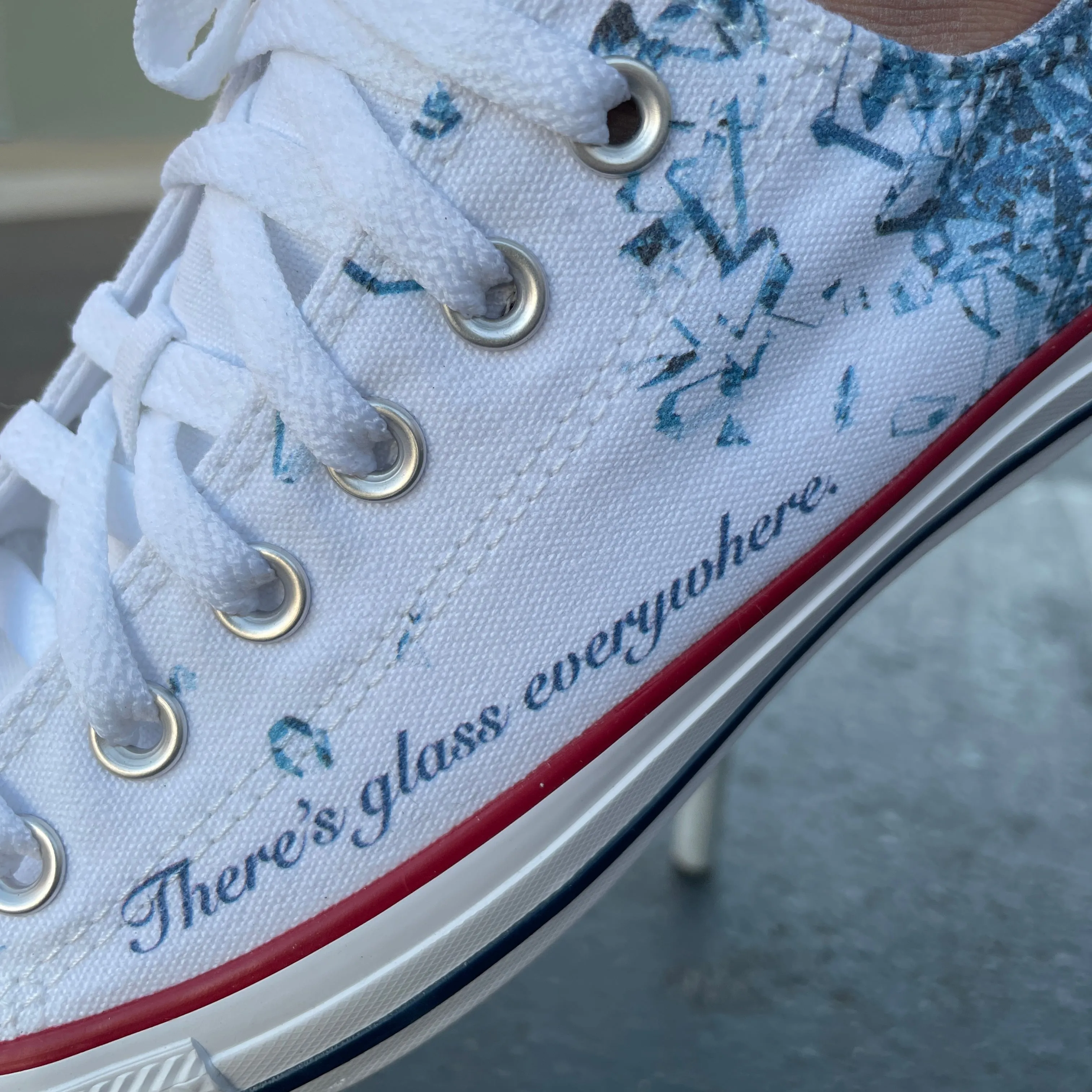 Breaking the Glass Ceiling - Custom Sneaker Low Tops - Custom Converse Shoes