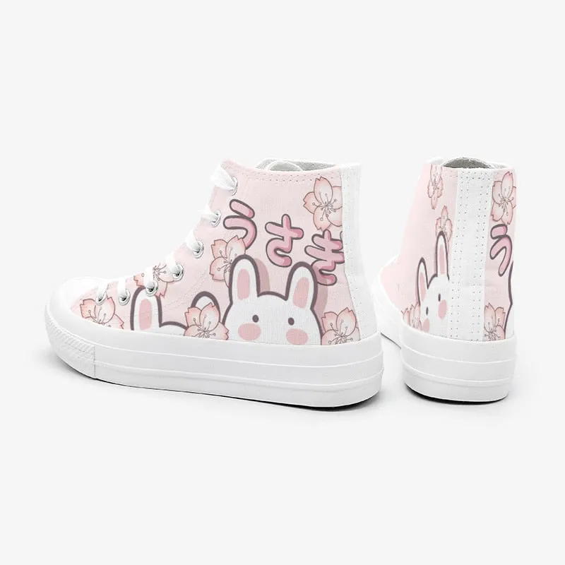 Bunny Cherry Blossom High Tops