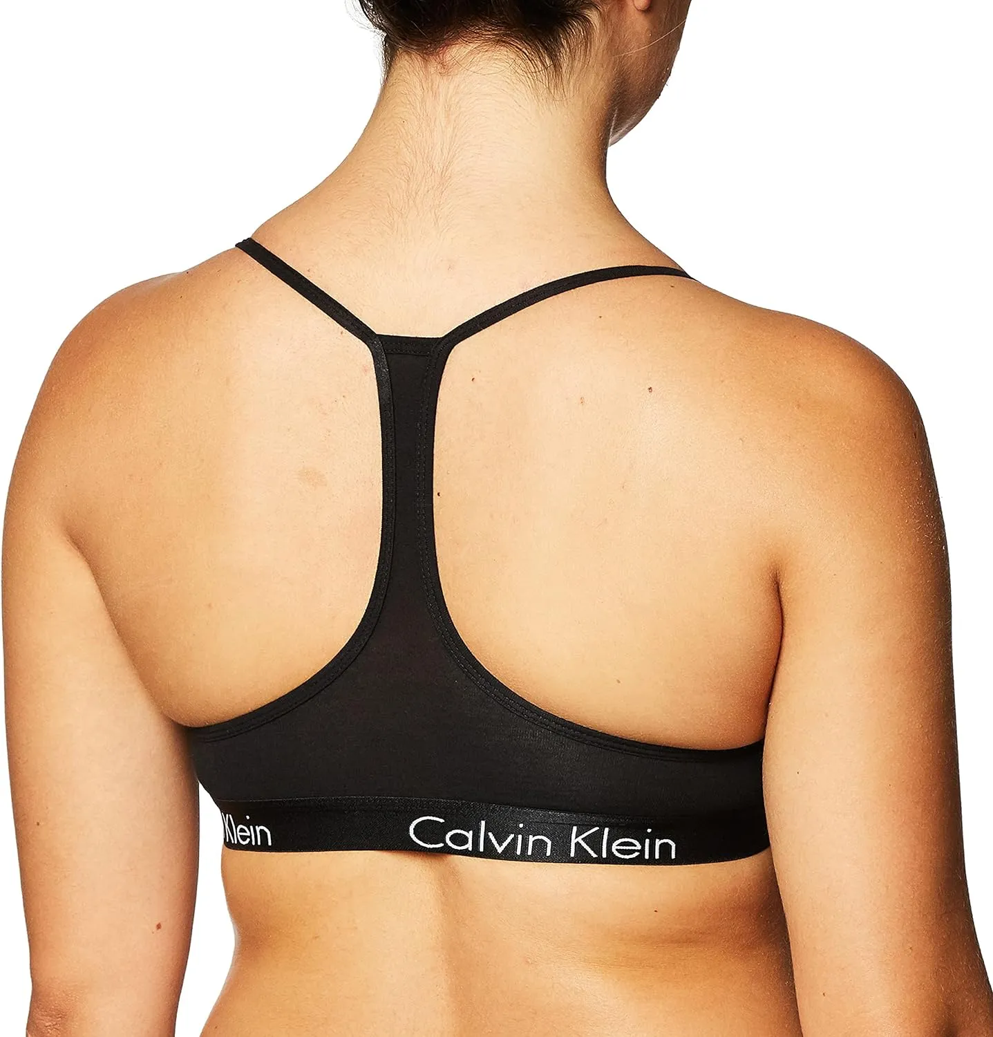 Calvin Klein Women's Motive Cotton Lightly Lined Bralette