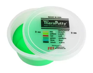 CanDo TheraPutty Exercise Putty, Green, Medium (3oz)