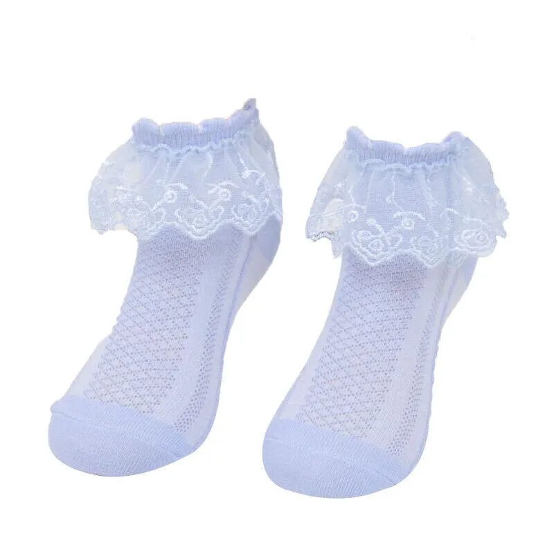 Chic Lace-Trimmed Princess Short Socks