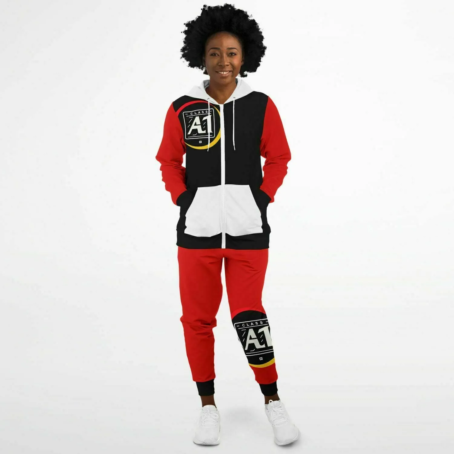 ClassA1 Fashion Ziphoodie & Jogger Outfit Set