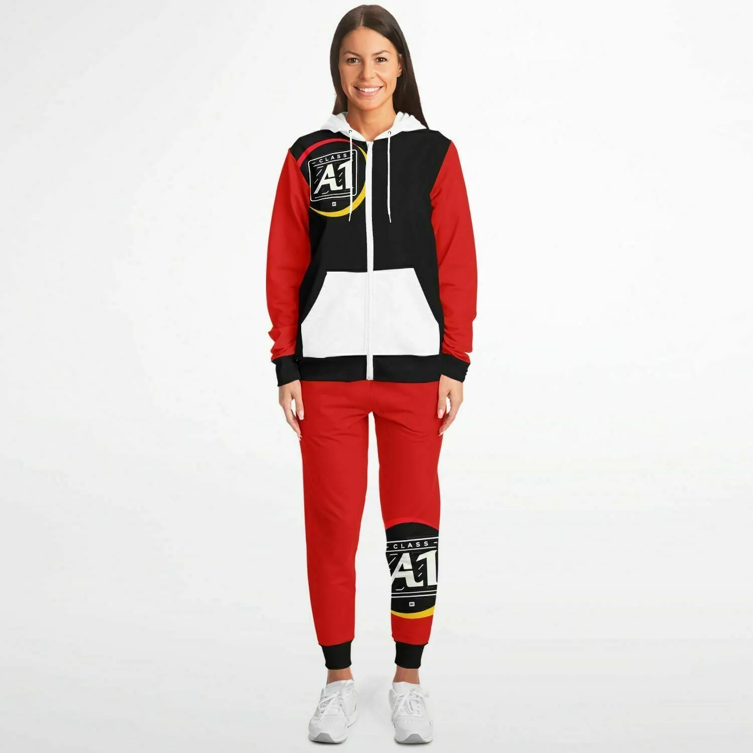 ClassA1 Fashion Ziphoodie & Jogger Outfit Set