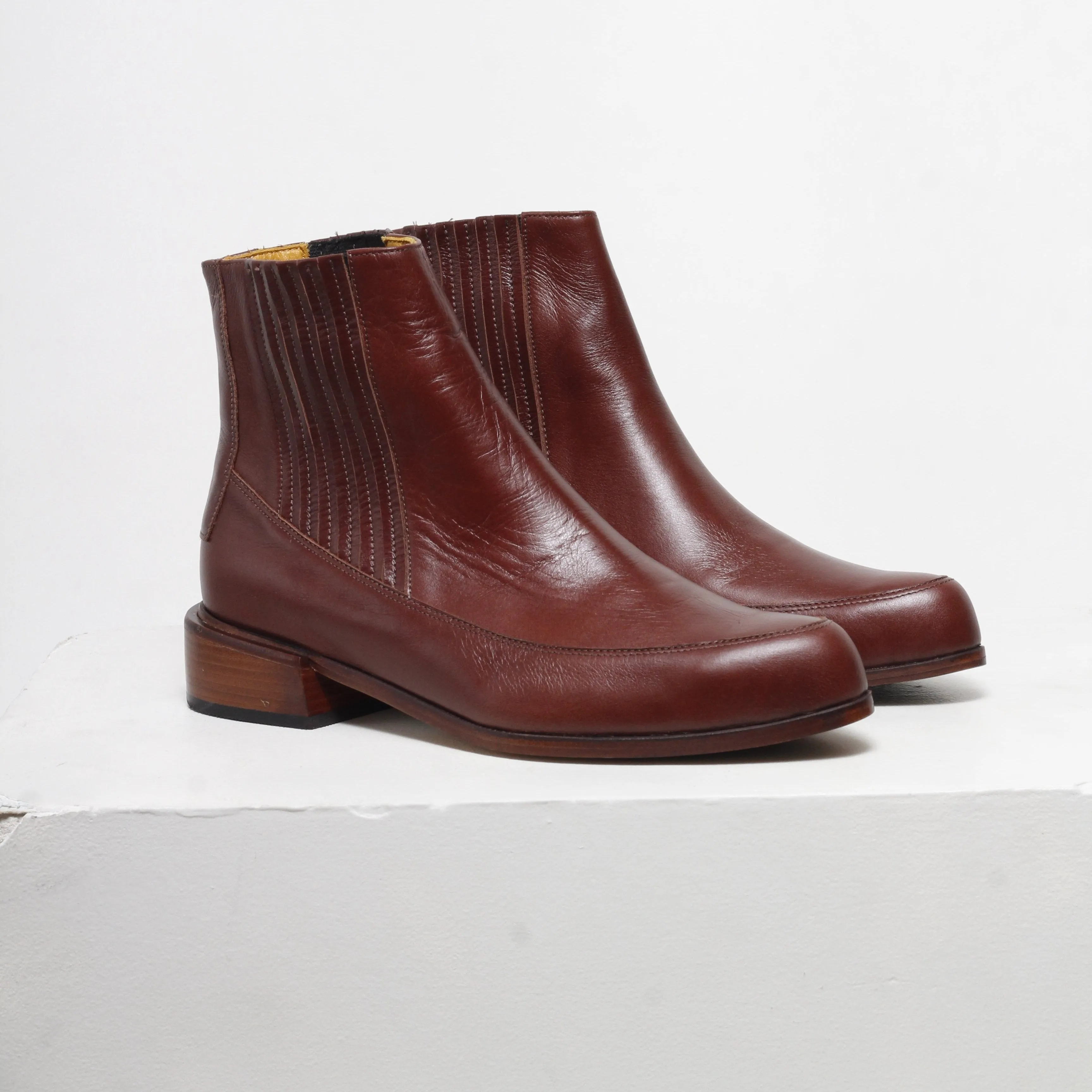 Cordelia Nutella Brown Ankle Boots