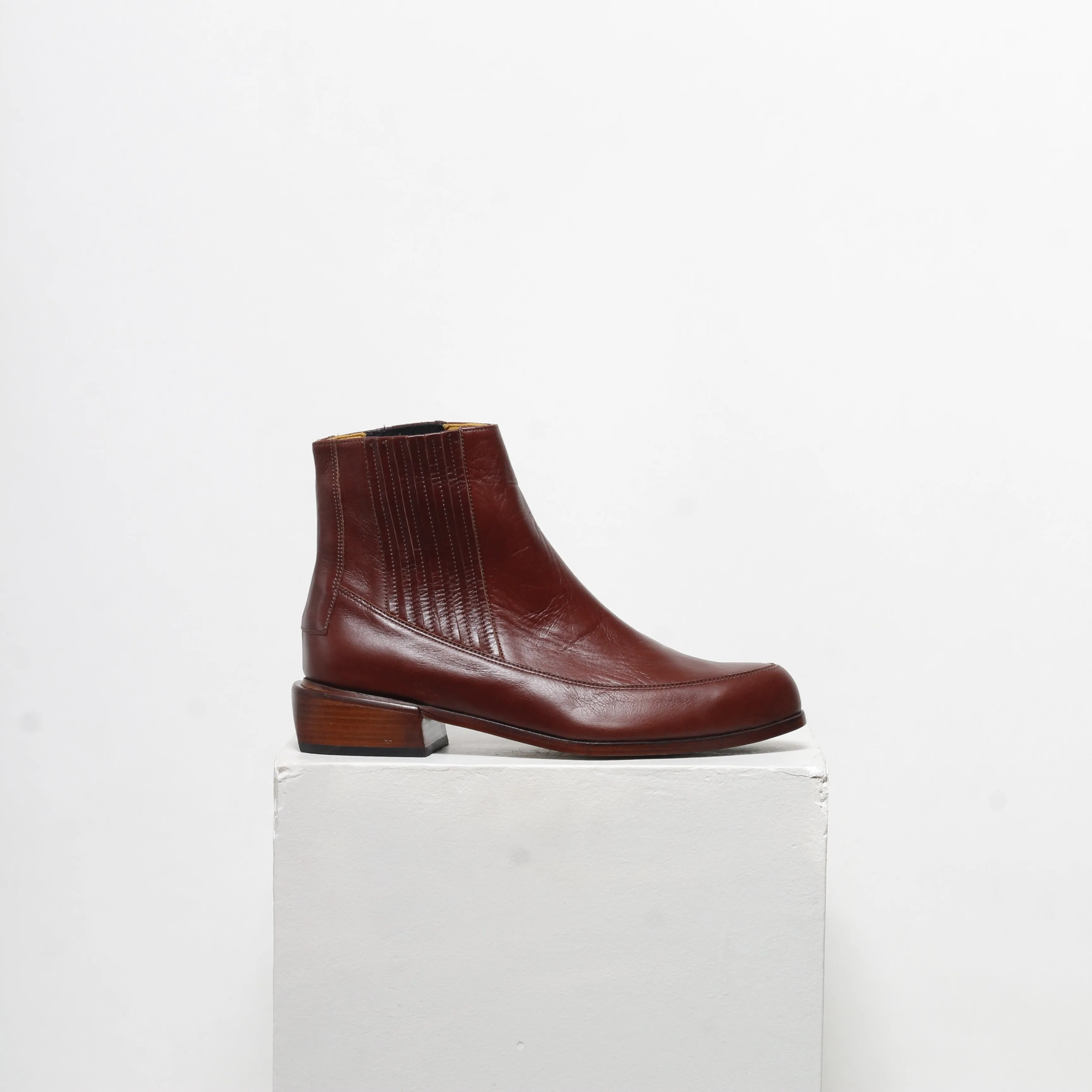 Cordelia Nutella Brown Ankle Boots