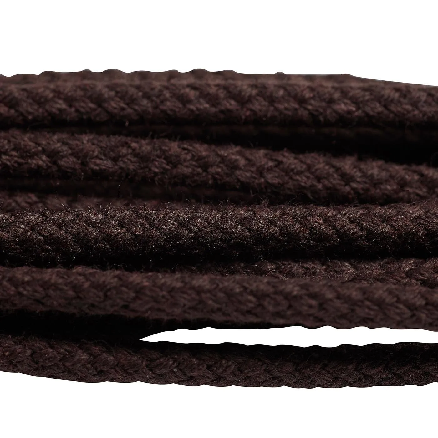 Dark Brown Braided Laces - 65cm