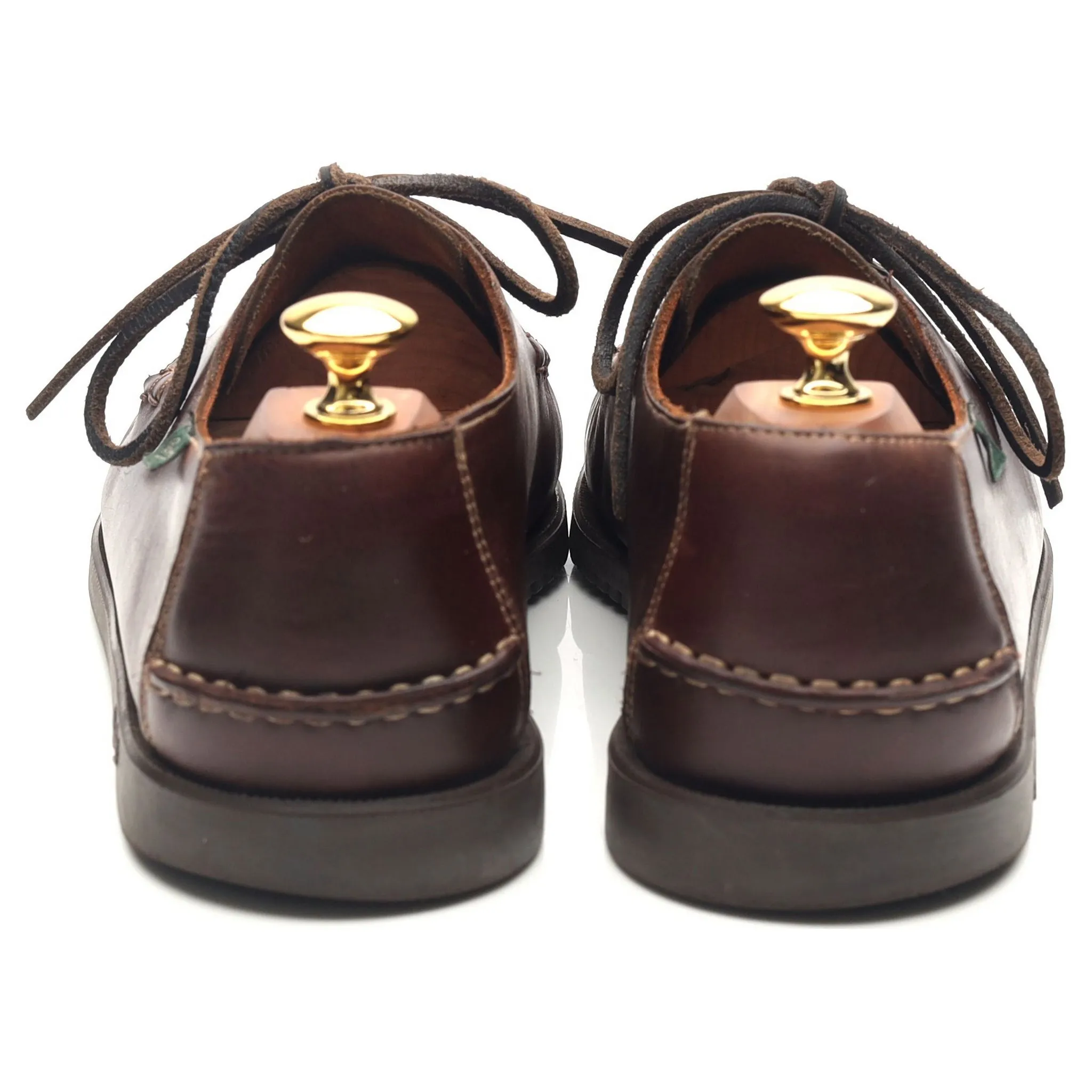 Dark Brown Leather Deck Shoes UK 9