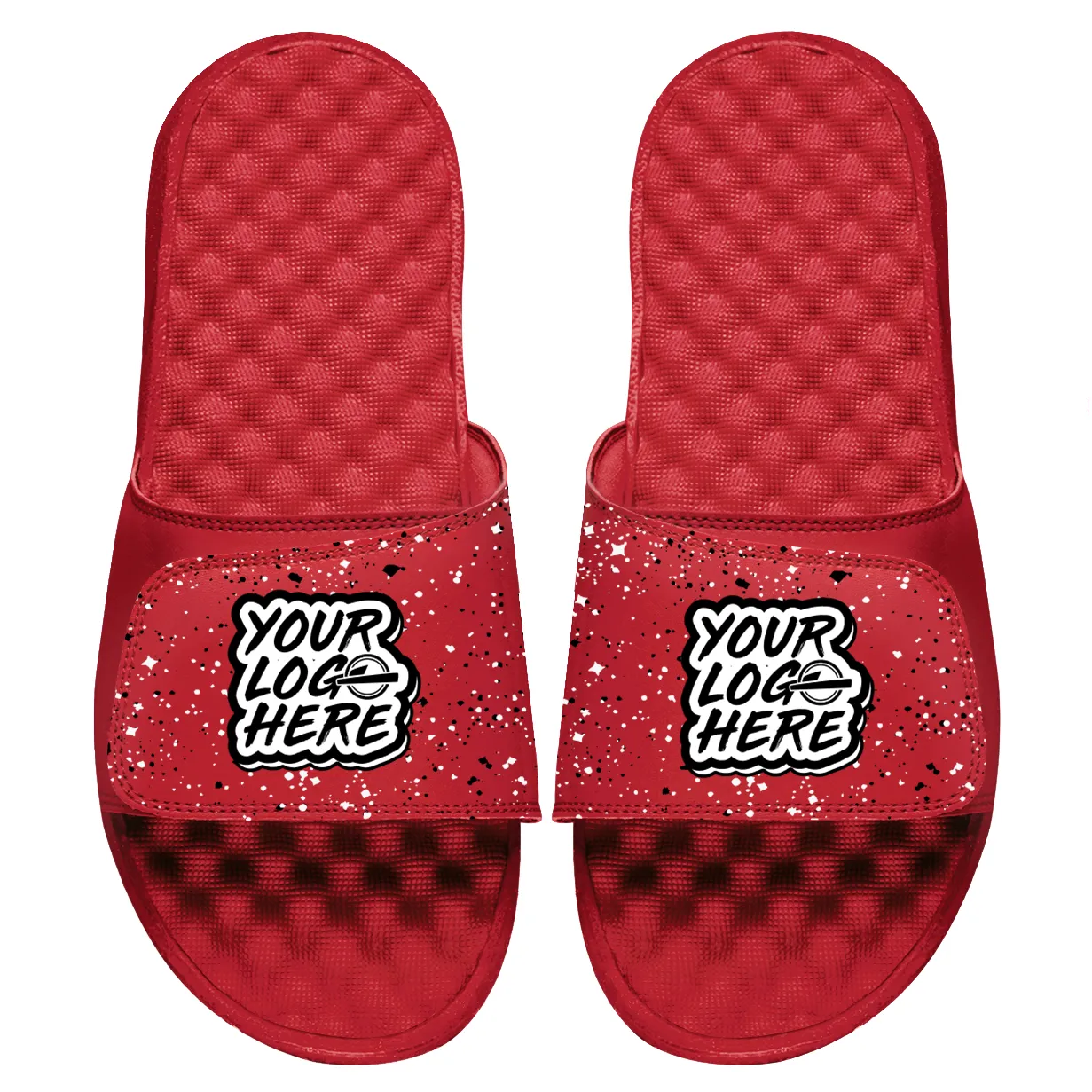 Demo Store Speckle Mantra Red Slides