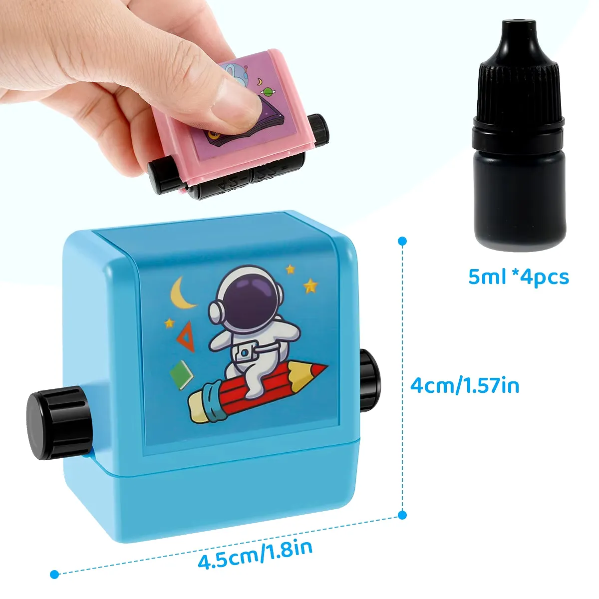 Digital Teaching Stamp Maths Learning Stamp Early Educational 1-100 Stamp Roller Multiplication Additions Subtraction Division