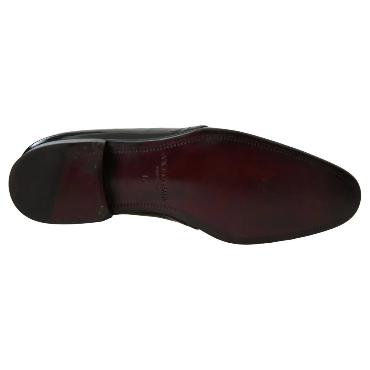 Dolce & Gabbana Elegant Black Patent Leather Formal Men's Shoes