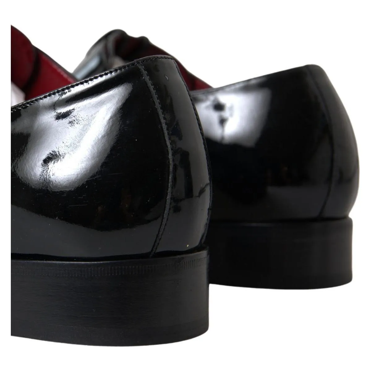 Dolce & Gabbana Elegant Black Patent Leather Formal Men's Shoes