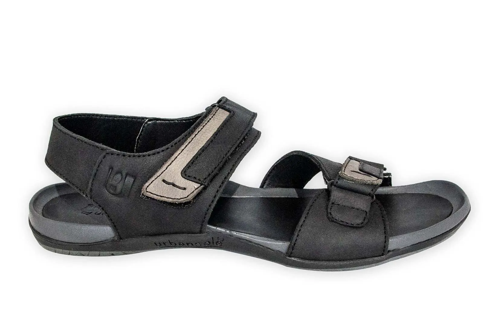 Double Strap Leather Sandals for Men