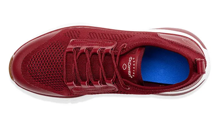 Dr.Comfort Women's Diabetic Athletic Shoe- Diane- Red