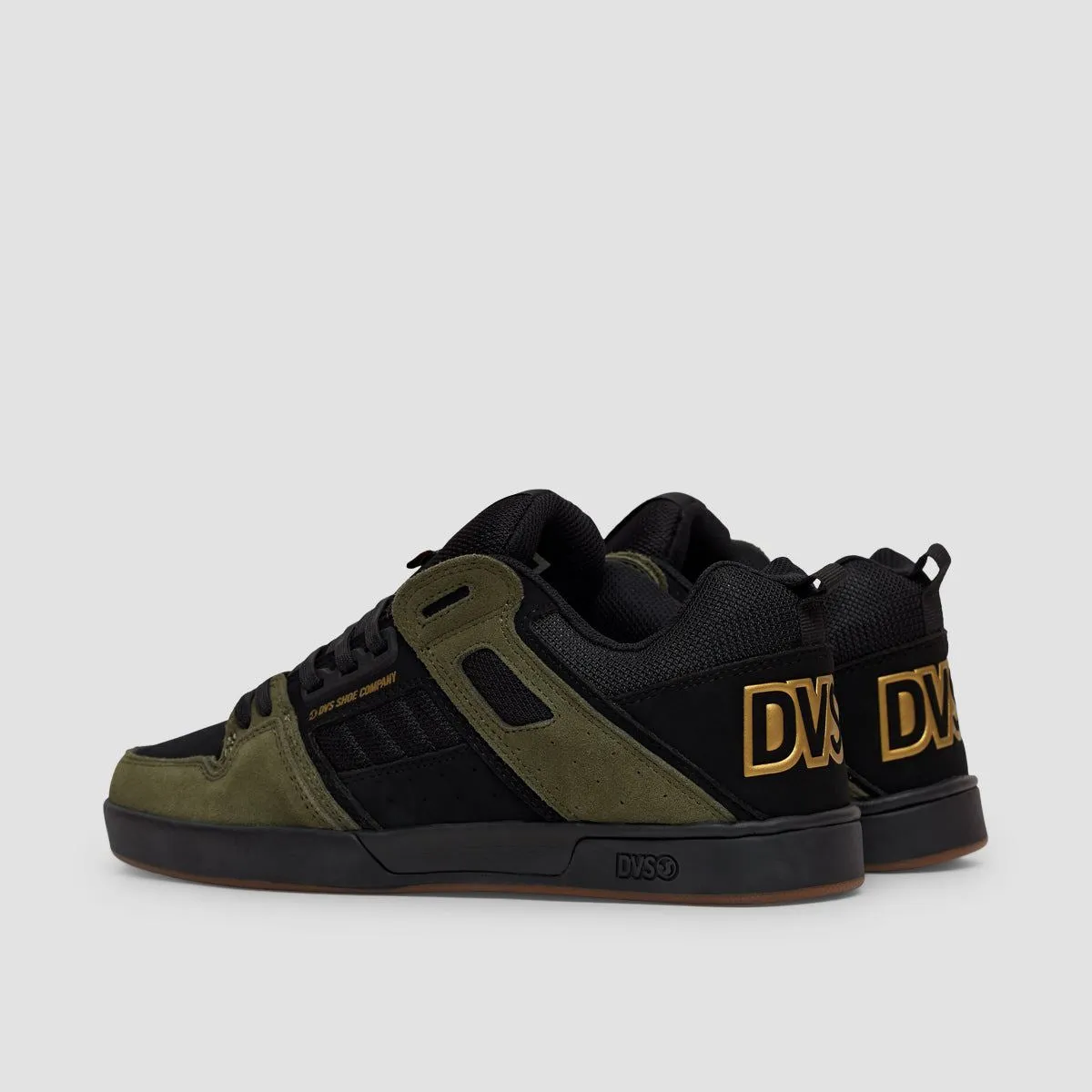 DVS Comanche 2.0  Shoes - Black/Olive/Gold Nubuck