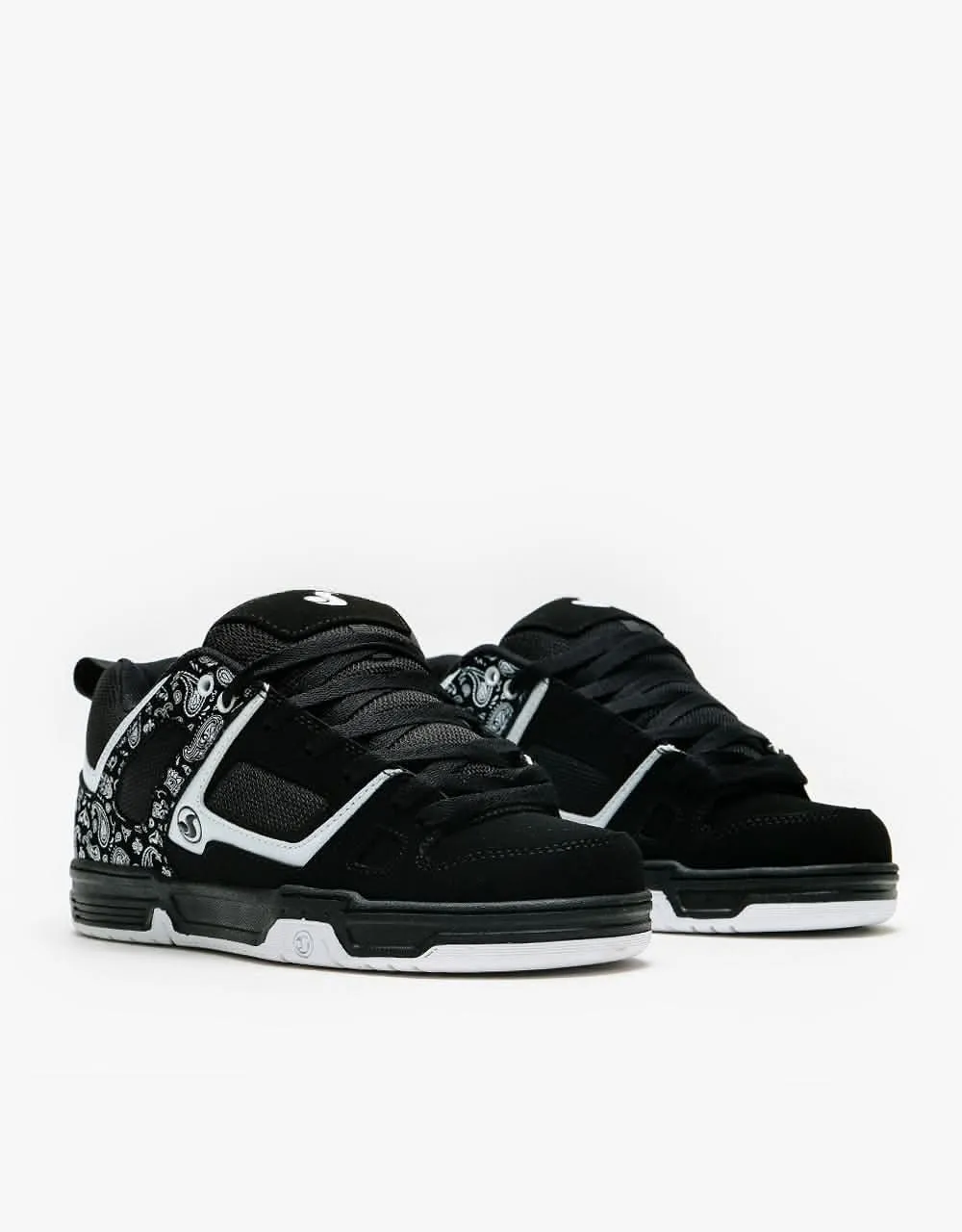 DVS Gambol Skate Shoes - Black/White Nubuck