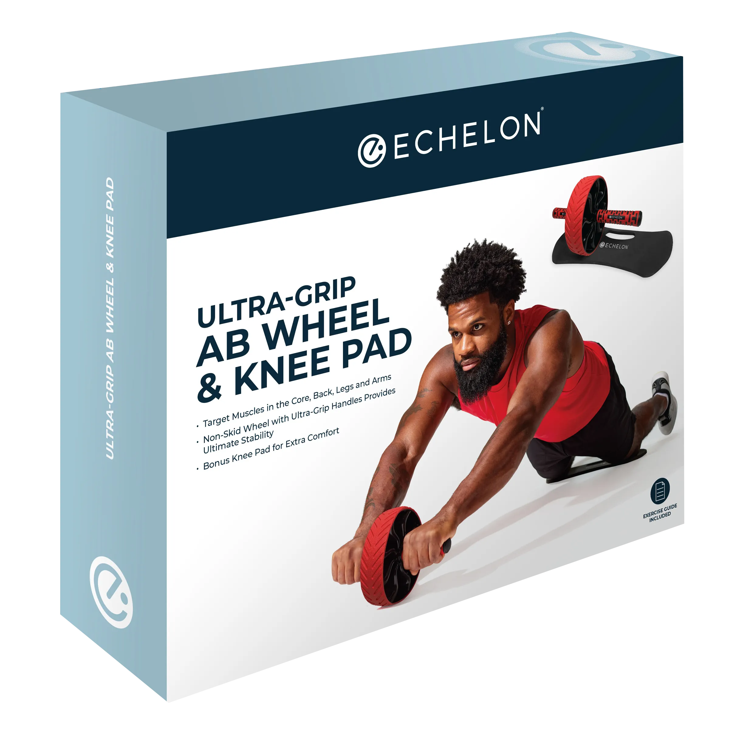 Echelon Ultra-Grip Ab Wheel & Knee Pad